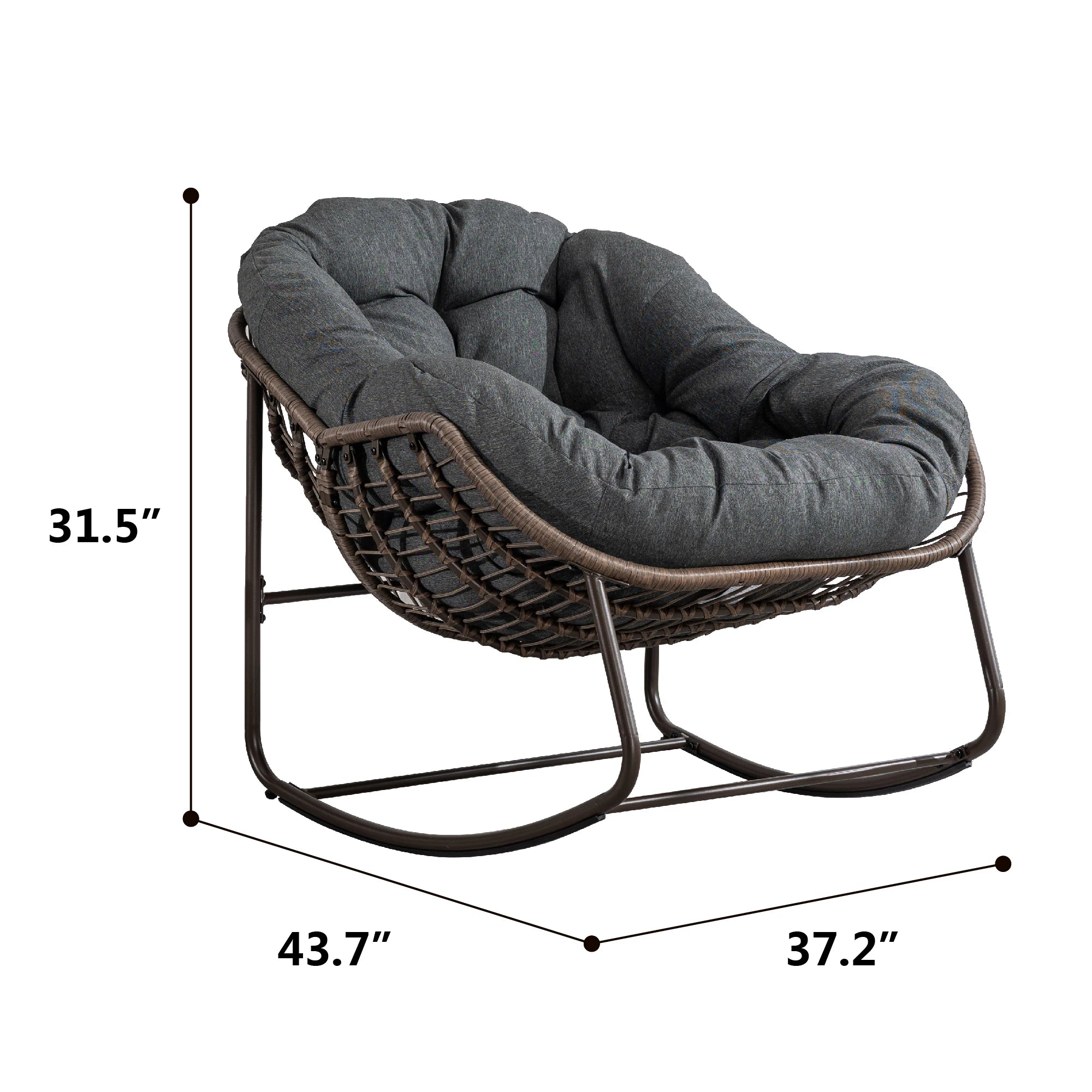 Outdoor Rattan Rocking Chair