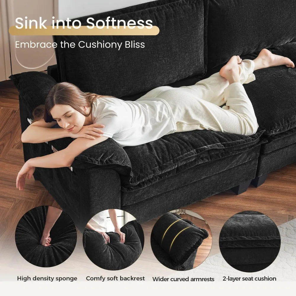 U-Shaped Modular Sectional Sofa