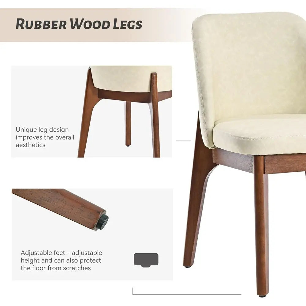 Faux Leather Dining Chairs (Set of 2)