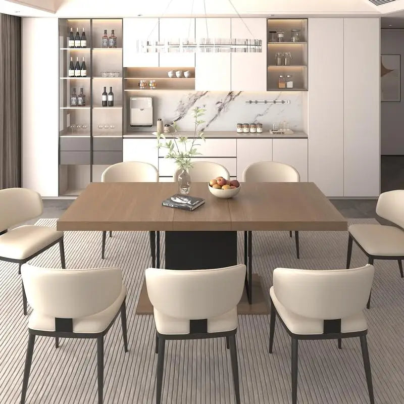 Extendable Rectangular Dining Table (6–10 Seater)