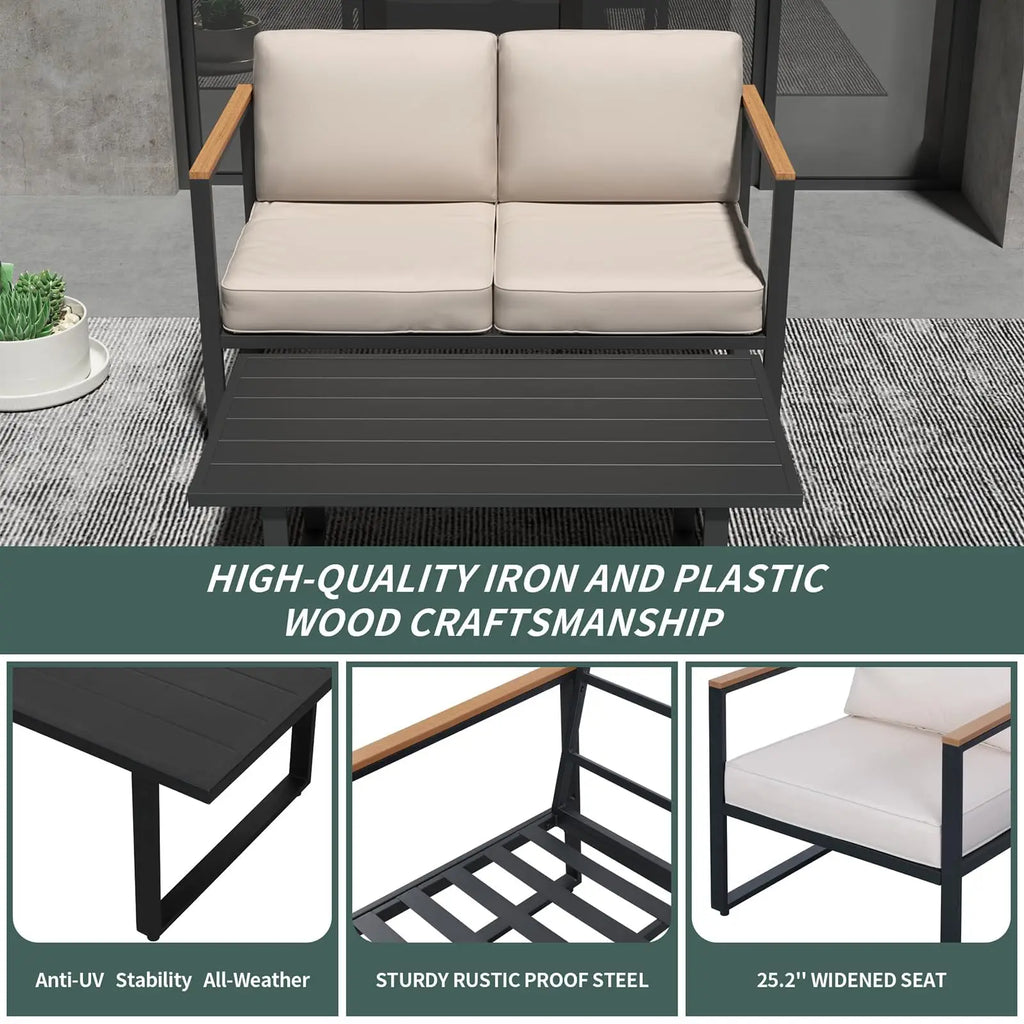 4-Piece Patio Conversation Set