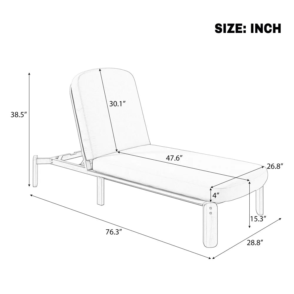 Adjustable Outdoor Chaise Lounge