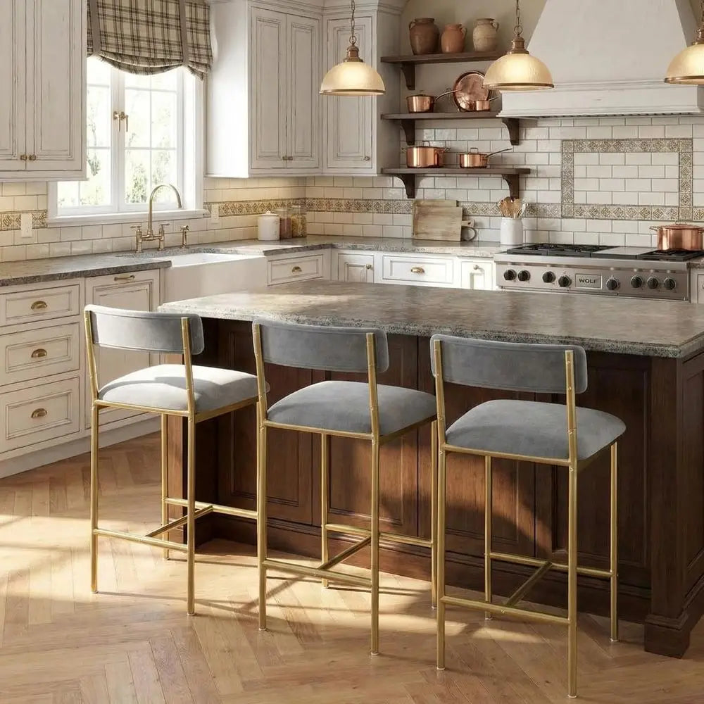 Upholstered Bar Stools (Set of 2)