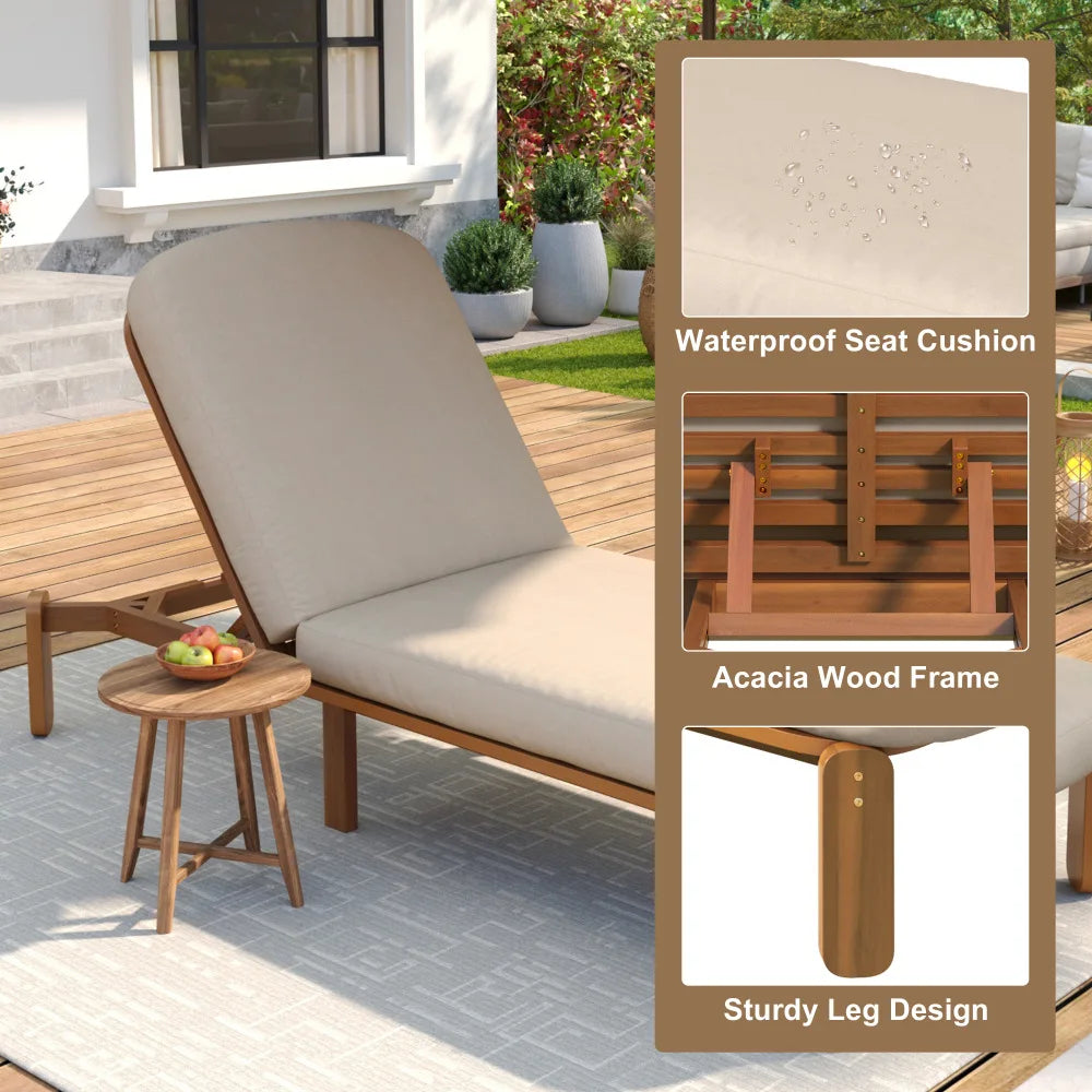 Adjustable Outdoor Chaise Lounge