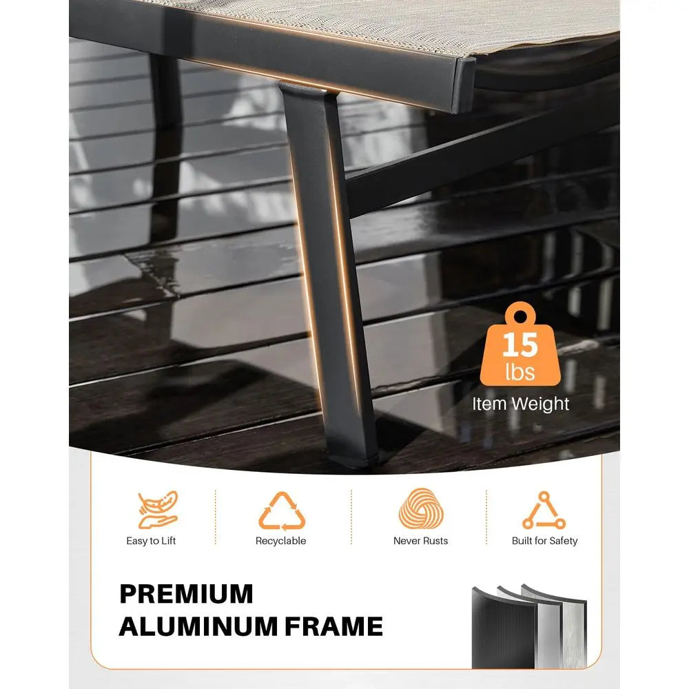 Aluminum Adjustable Lounge Chair