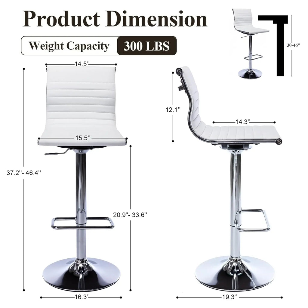 Swivel Counter Bar Stools (Set of 2)