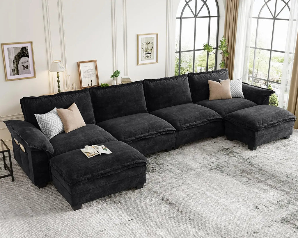 U-Shaped Modular Sectional Sofa