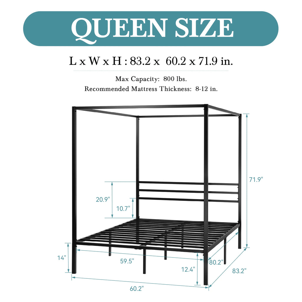 Canopy Bed Frame (4-Poster)