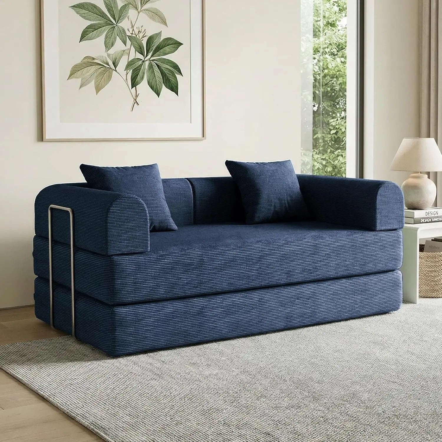 Convertible Corduroy Sofa Bed