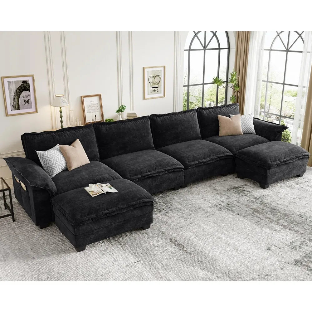 U-Shaped Modular Sectional Sofa