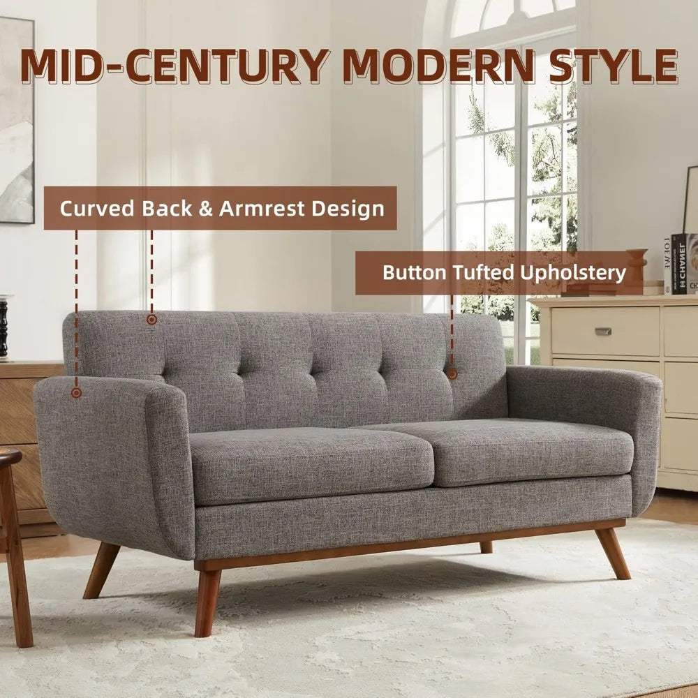 Mid-Century Loveseat Sofa