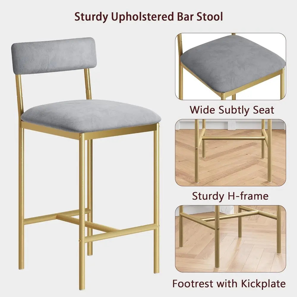 Upholstered Bar Stools (Set of 2)
