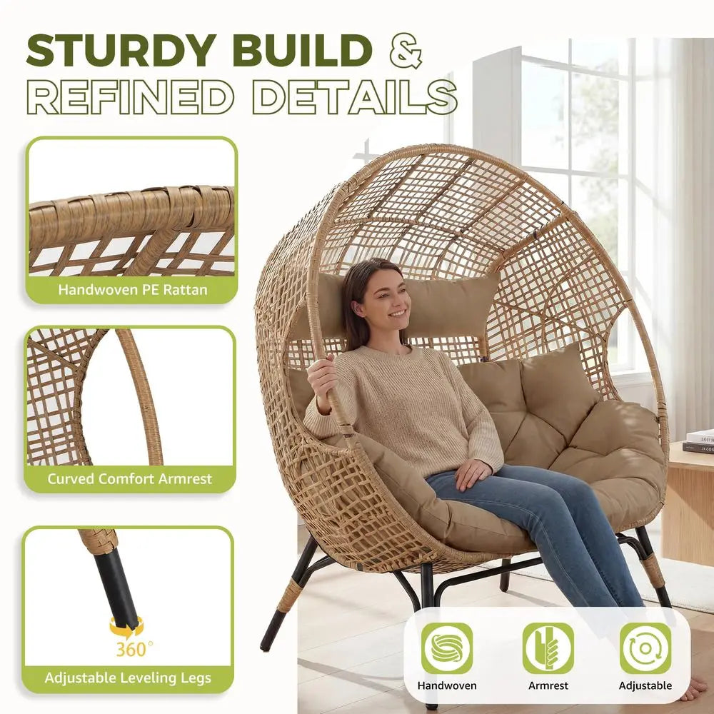 Double Egg Patio Chair