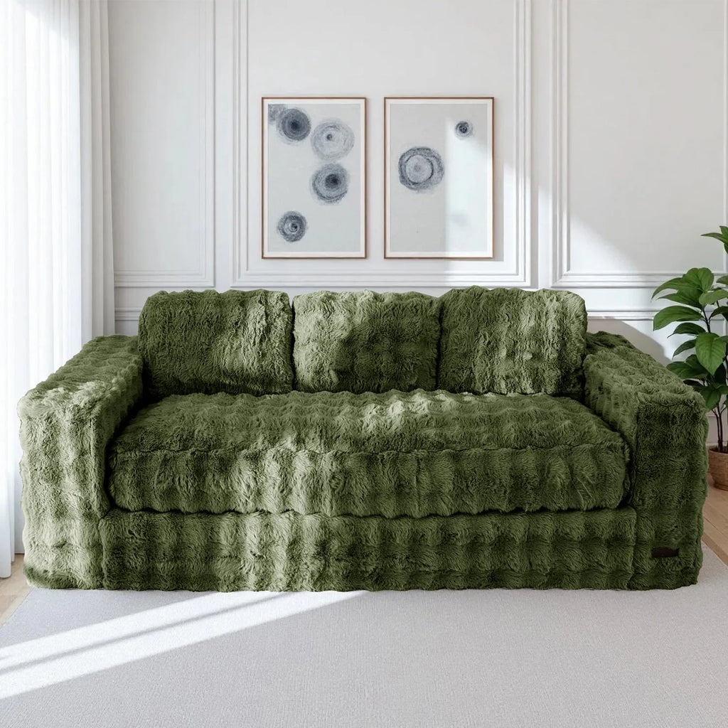 Floor Sofa Bed with Pillows