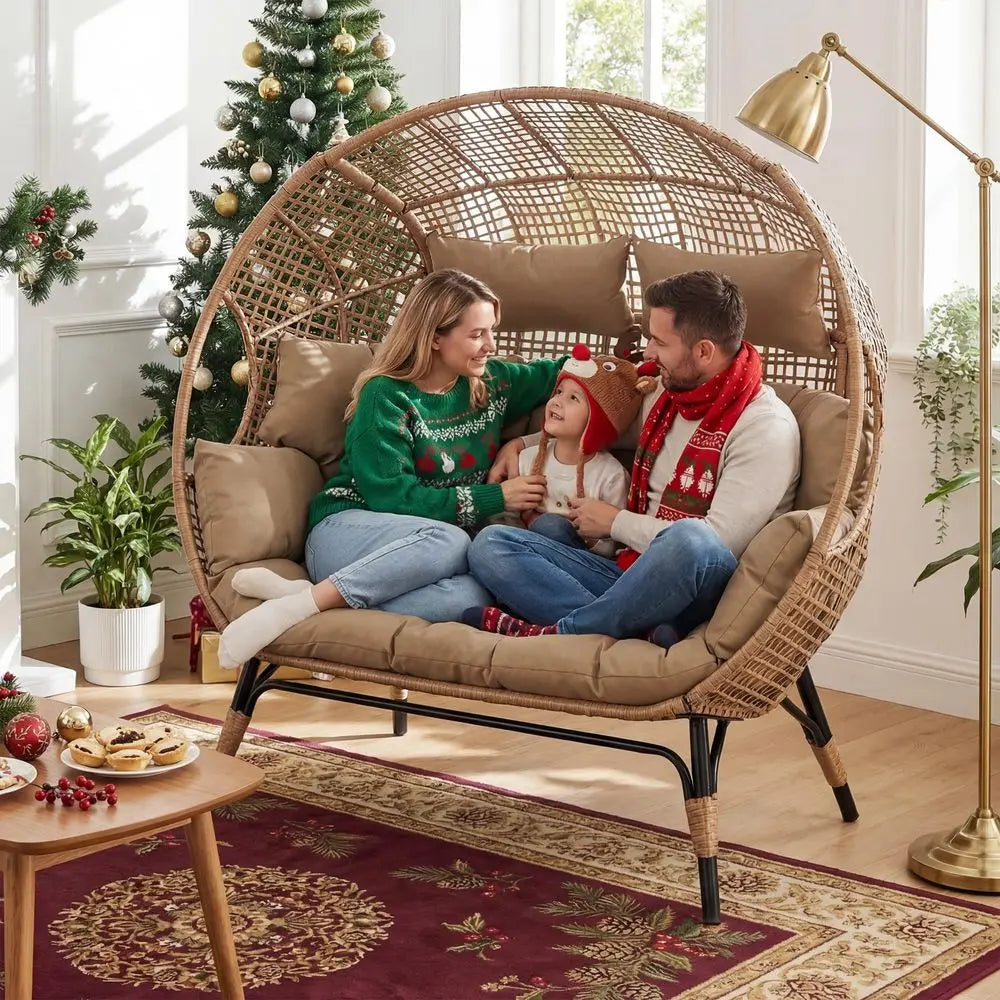 Double Egg Patio Chair