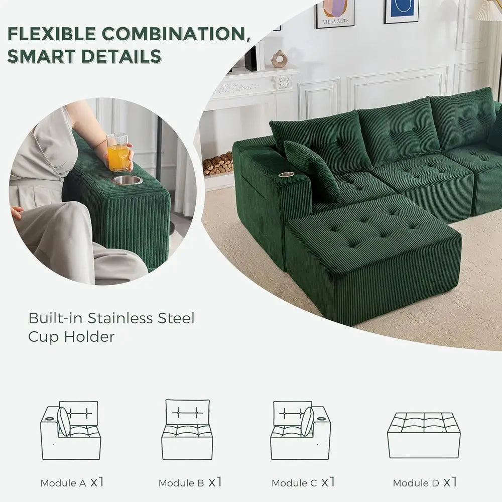 Modular Cloud Sectional Sofa