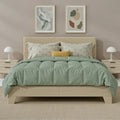 Upholstered Bed Frame with Linen Headboard