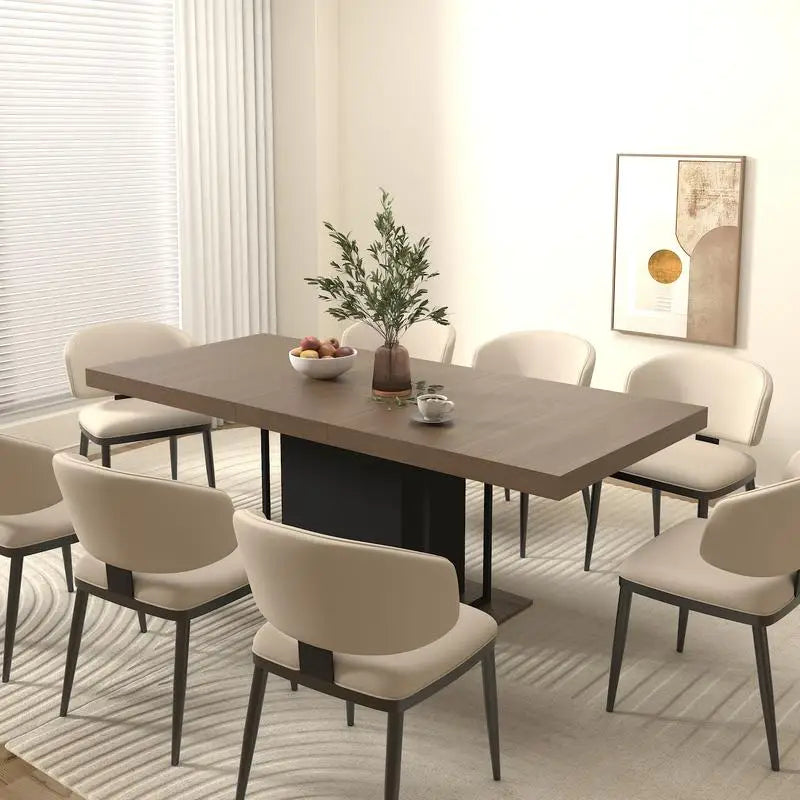 Extendable Rectangular Dining Table (6–10 Seater)