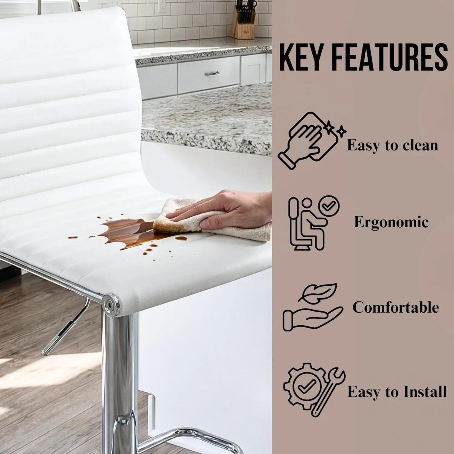 Swivel Counter Bar Stools (Set of 2)