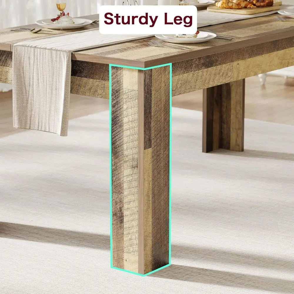 Farmhouse Rectangular Dining Table