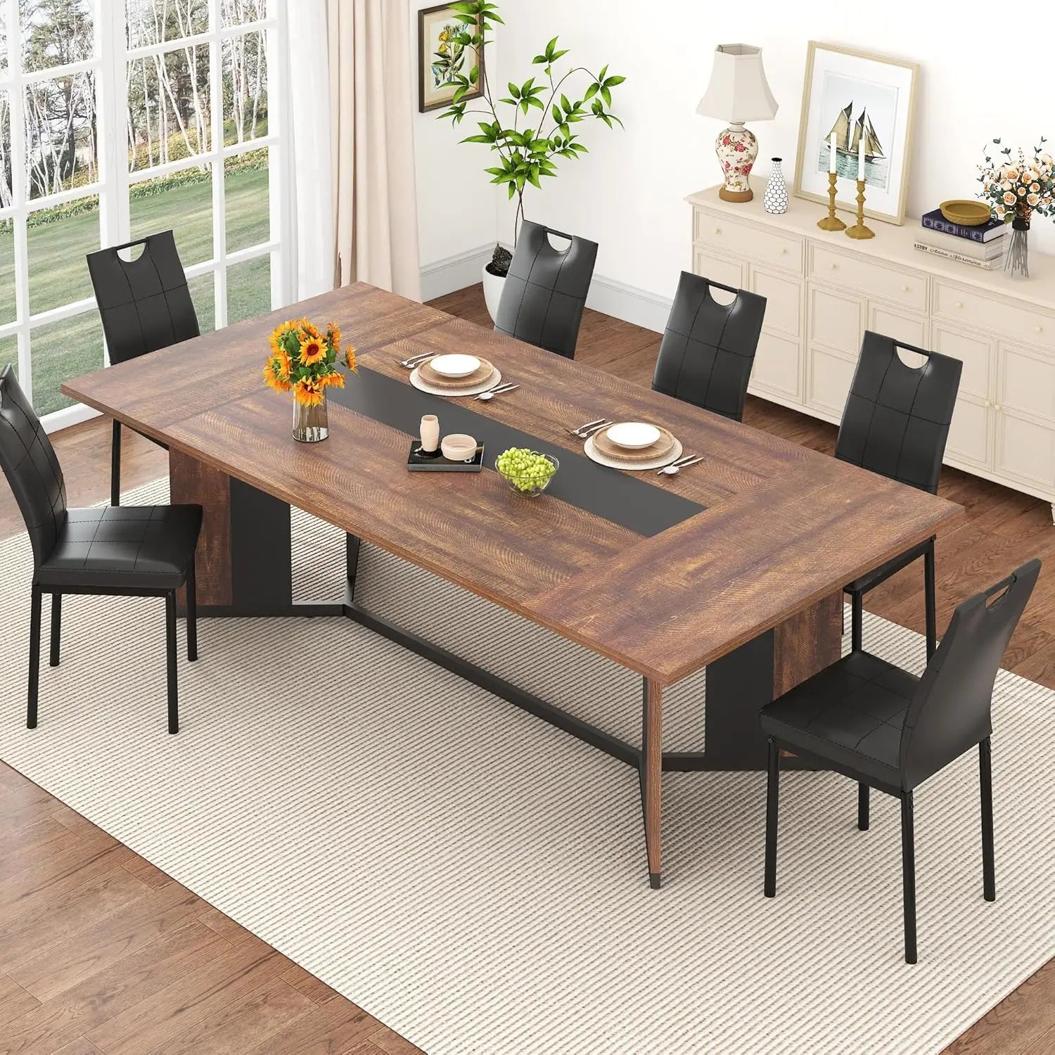 Large Farmhouse Dining Table (6–8 Seater)