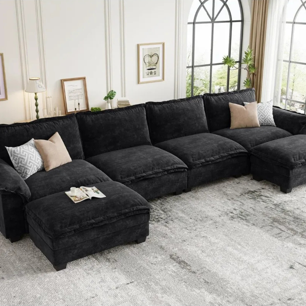 U-Shaped Modular Sectional Sofa